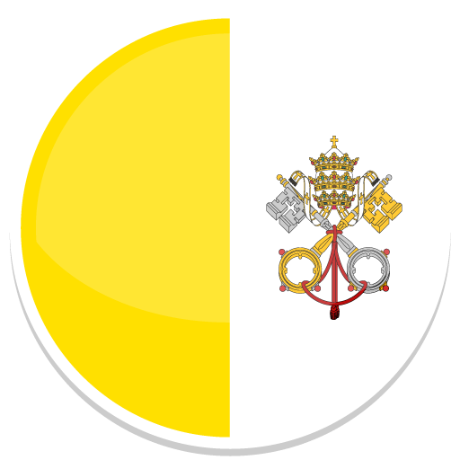 Custom Icon Design Round World Flags Vatican city.512
